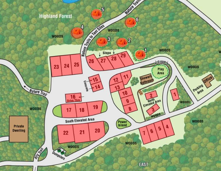 Camping in the Northwoods, Tent Sites Rhinelander WI