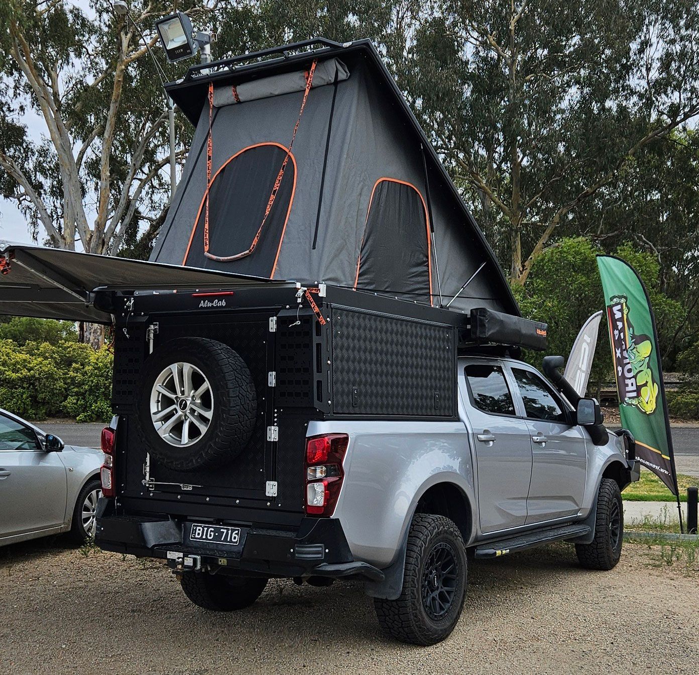Rooftop Tent Installed On A Vehicle