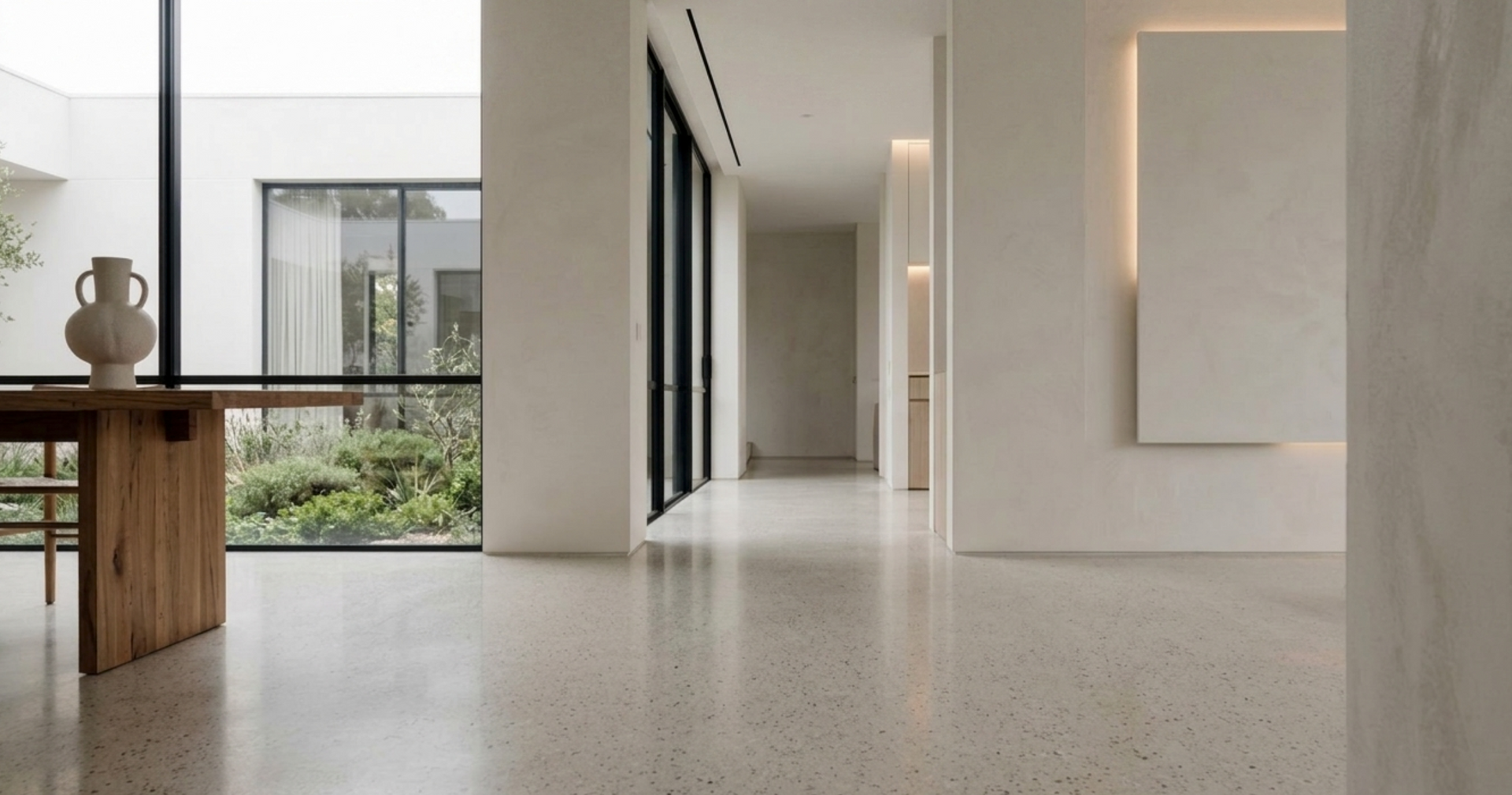 Terrazo, artesanía y detalle