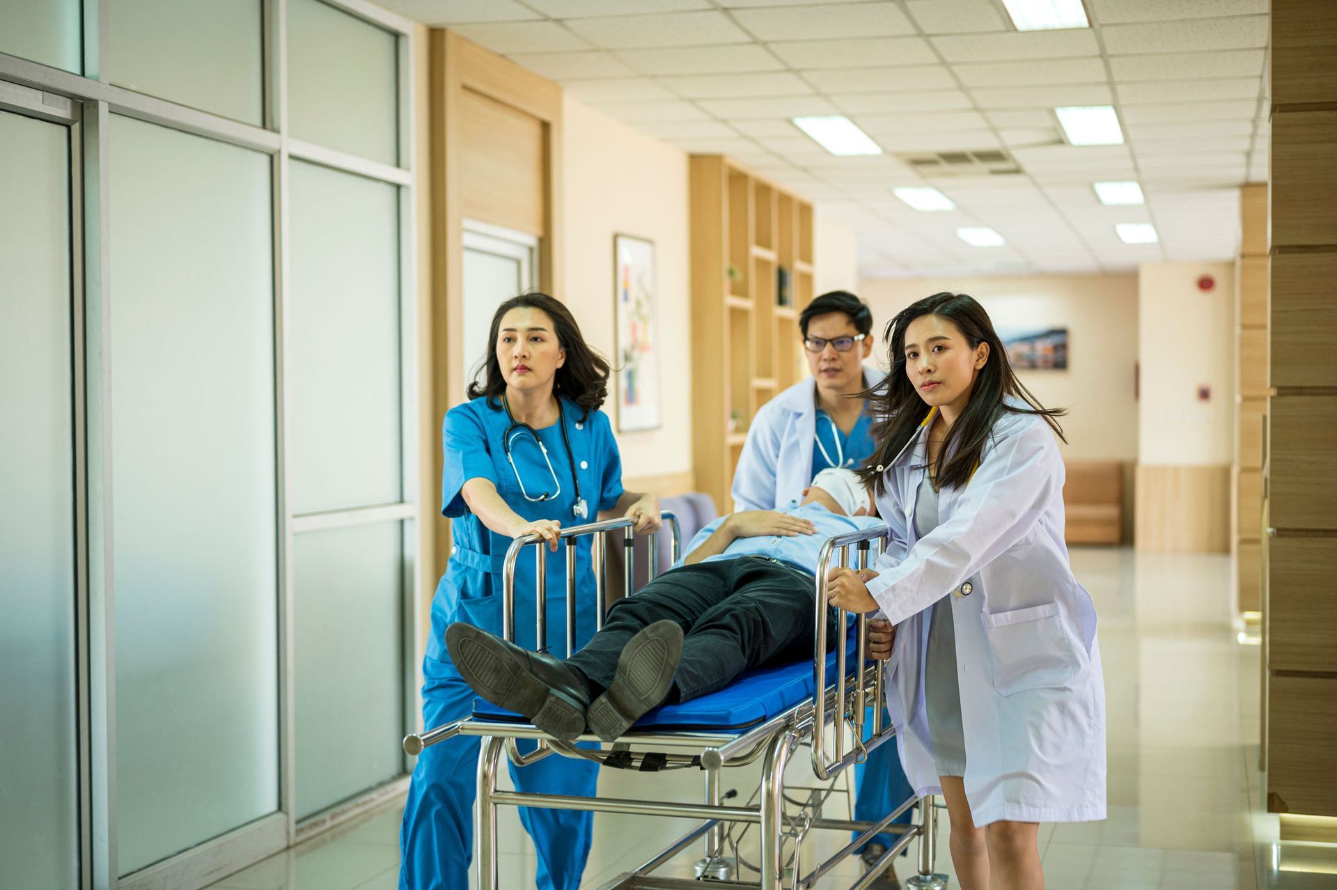 Patient Being Rush To Emergency Room — Baltimore & Washington DC — The Law Offices Of Cardaro & Peek, LLC