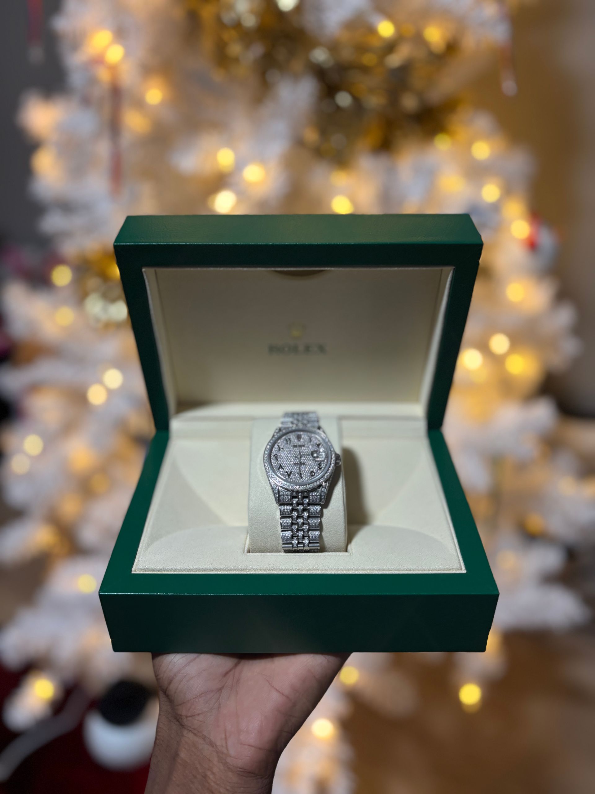 36mm rolex natrual diamond bussdown