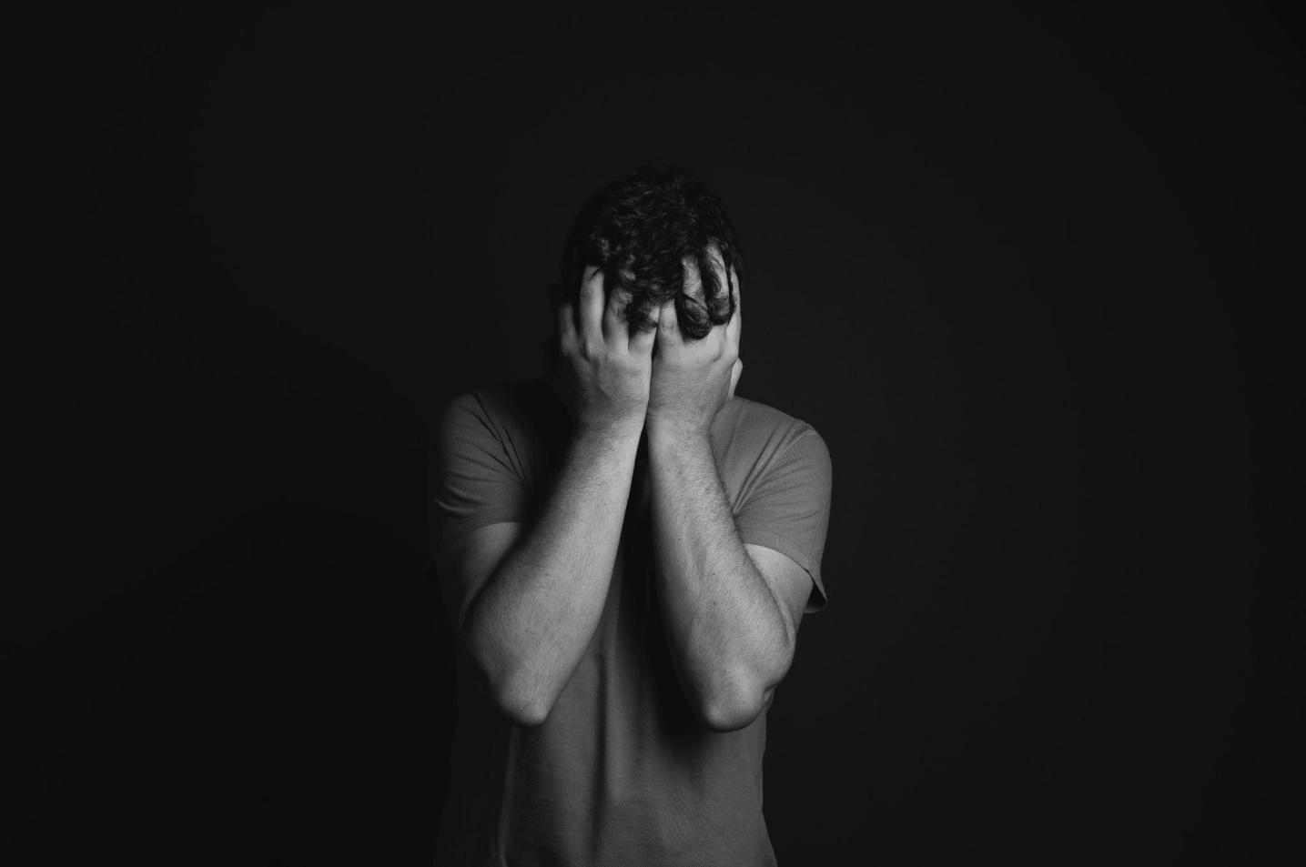 A man suffering from depression and anxiety