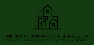 Community Construction Services, LLC logo with green “CCS” and black text on white background