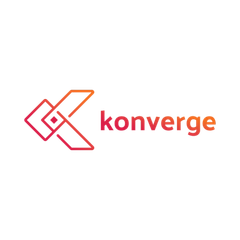 Konverge logo with a stylized letter 