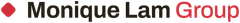 Monique Lam Group logo with red diamond icon and black and red text