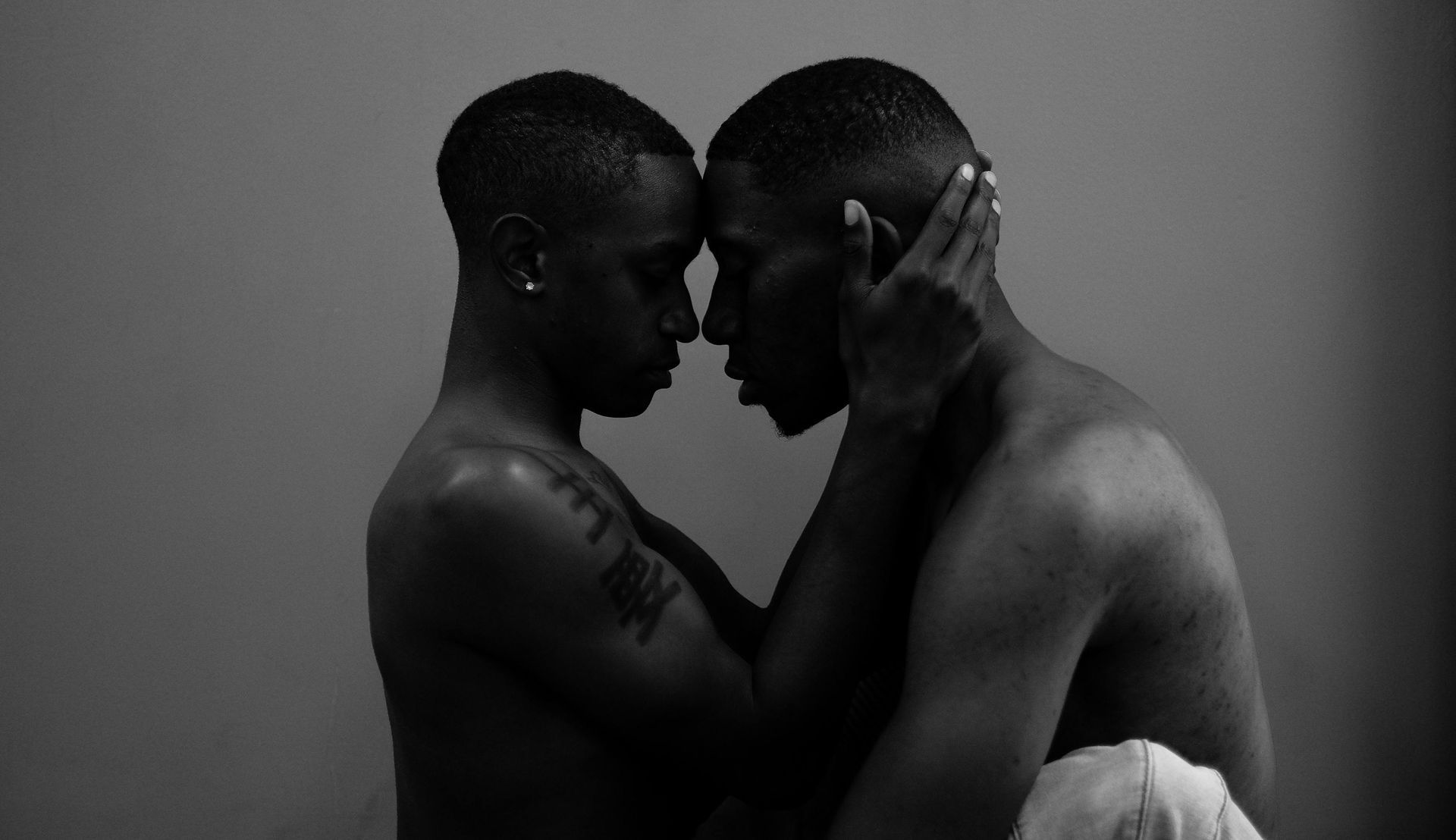Couple embracing