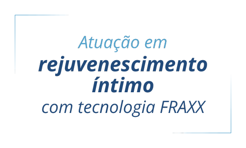 A logo for a company called rejuvenecimento intimo com tecnologia fraxx.