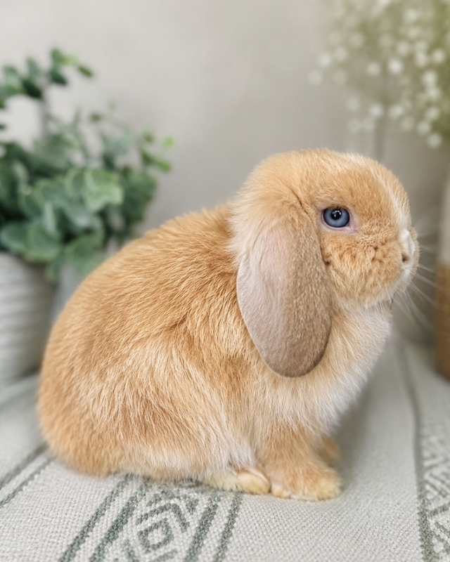 Orange VM (Blue Eyes!) Holland Lop Doe