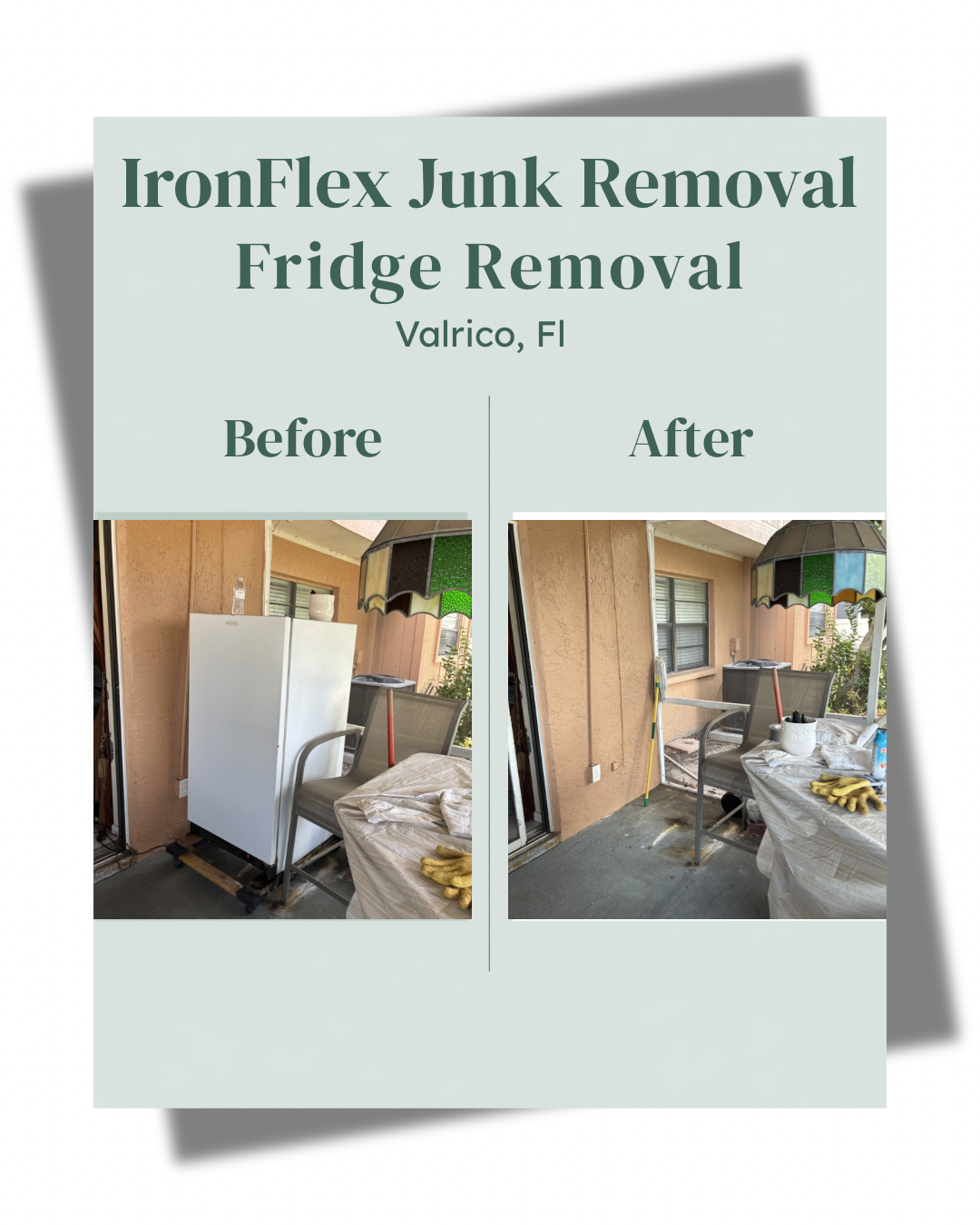 Refrigerator Removal
