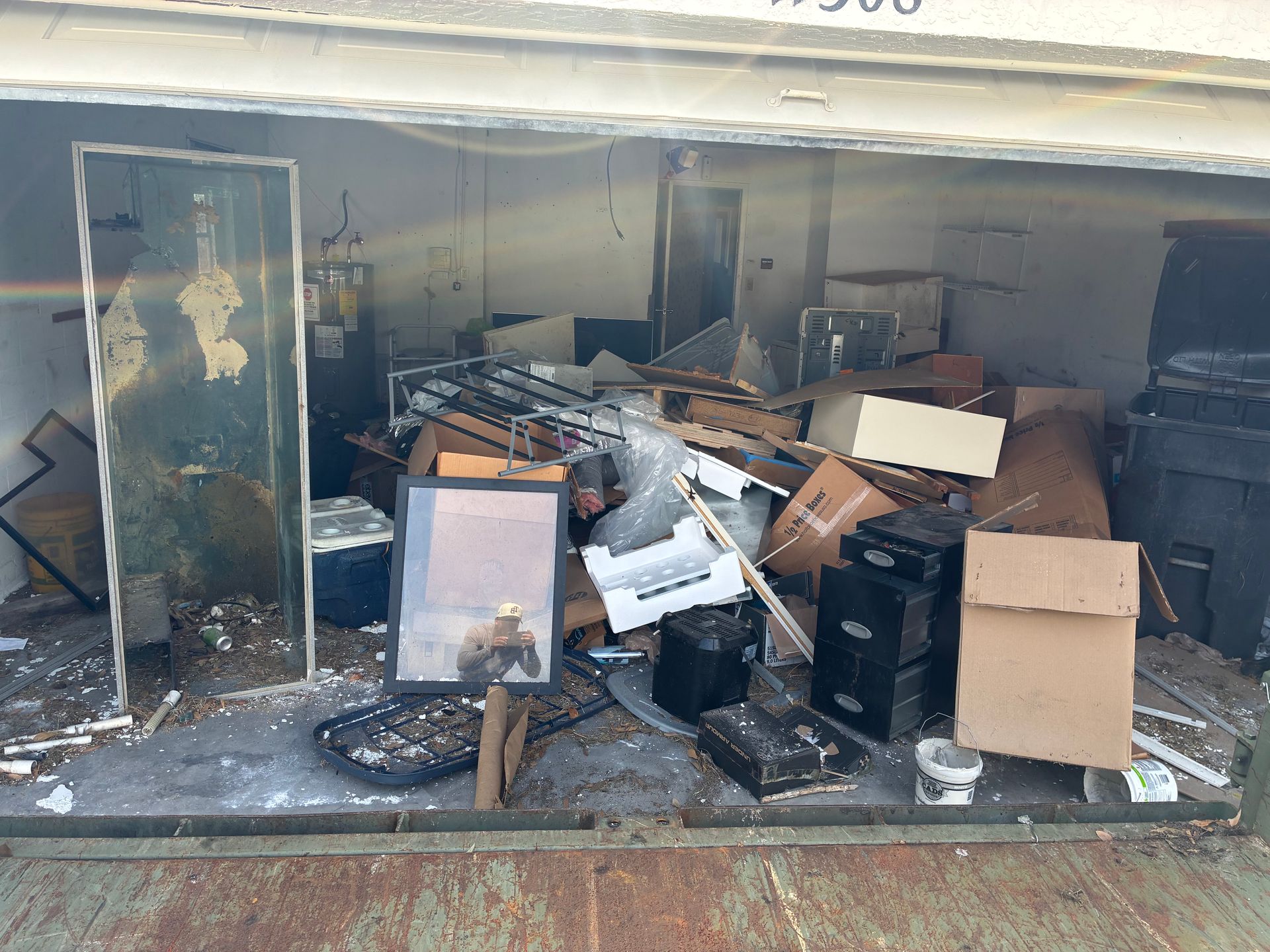 Garage cleanout project completed by IronFlex in Central Florida