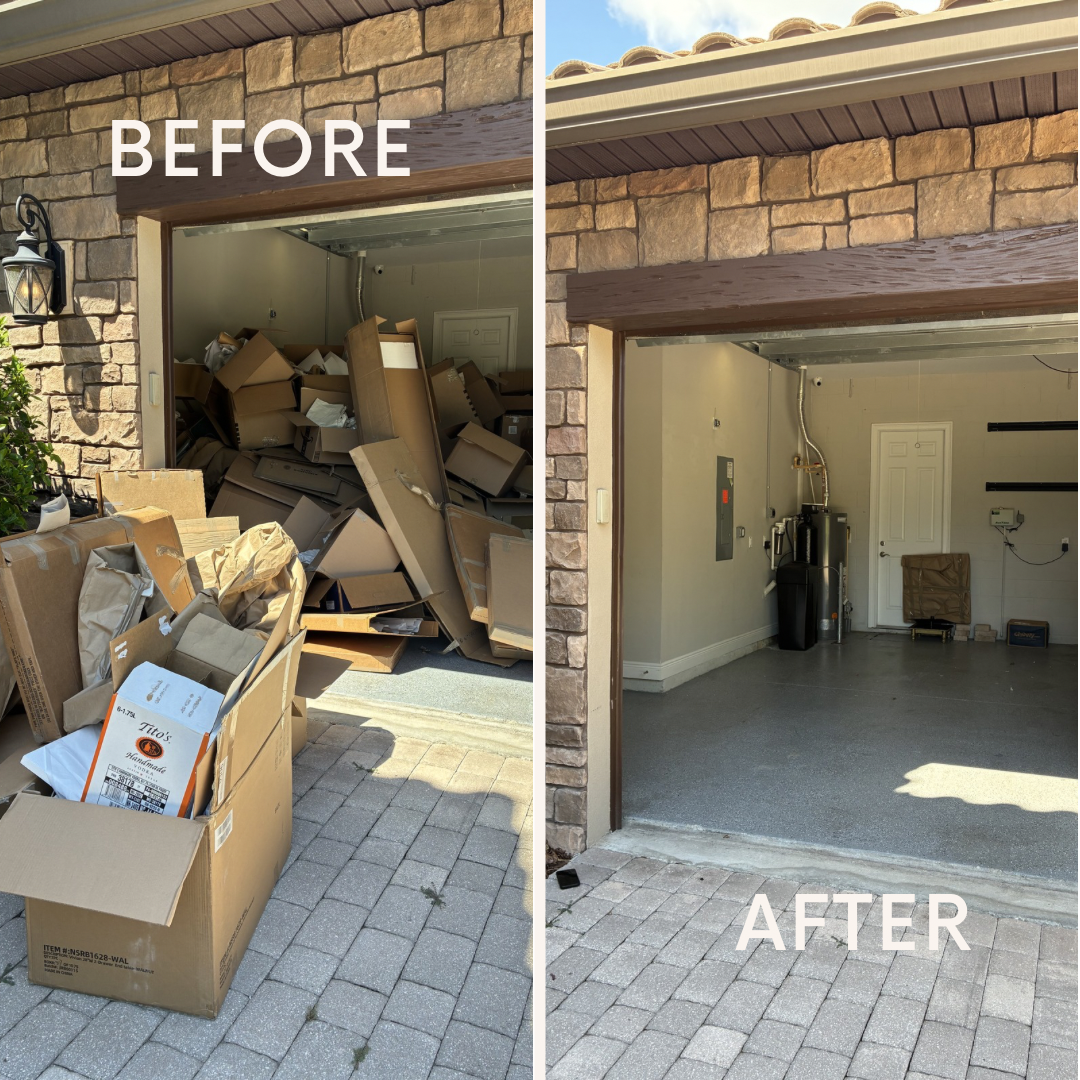 Garage Packing Material Cleanout