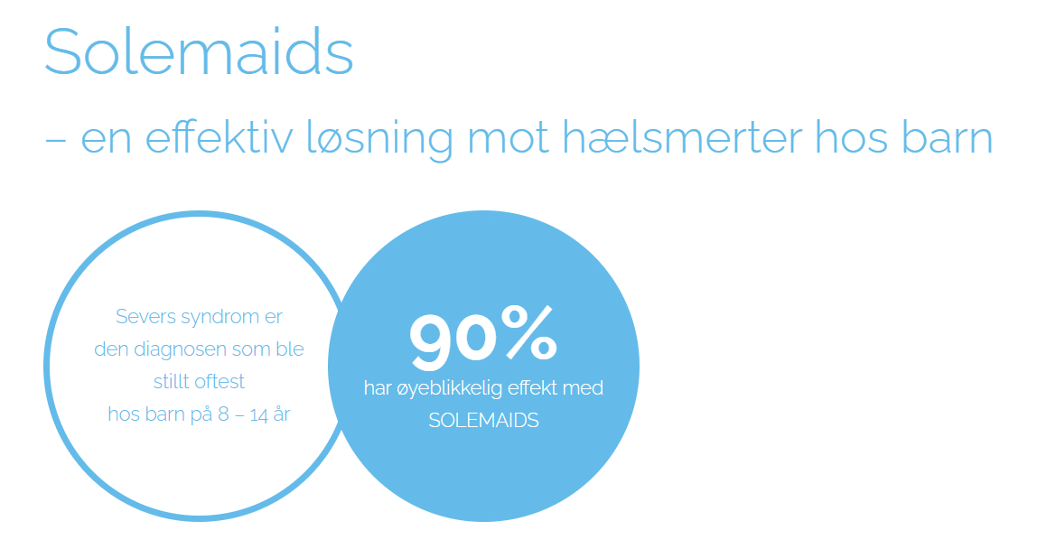 Solmaids tilpassede såler for barn