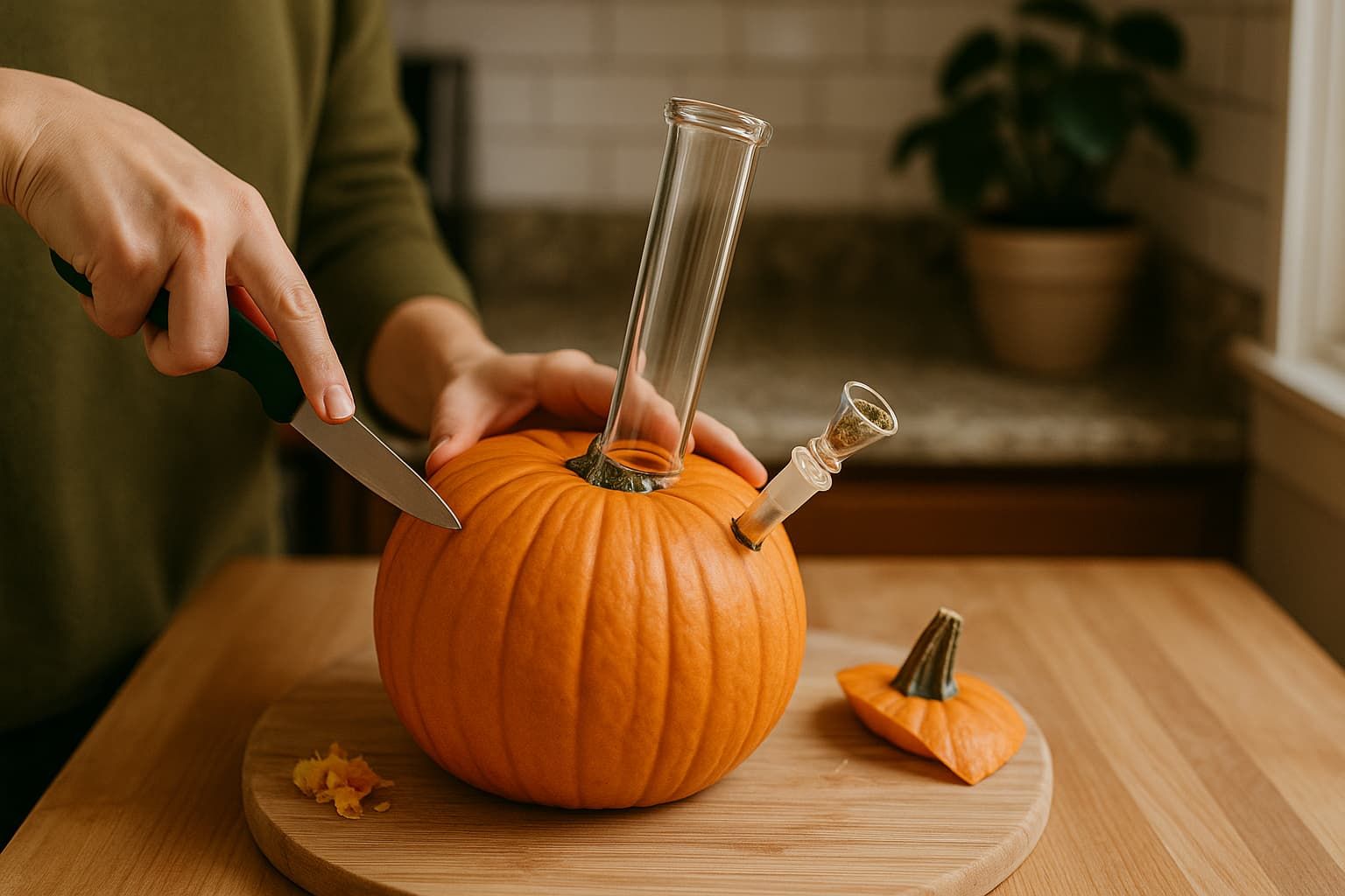 How To Make A Pumpkin Bong