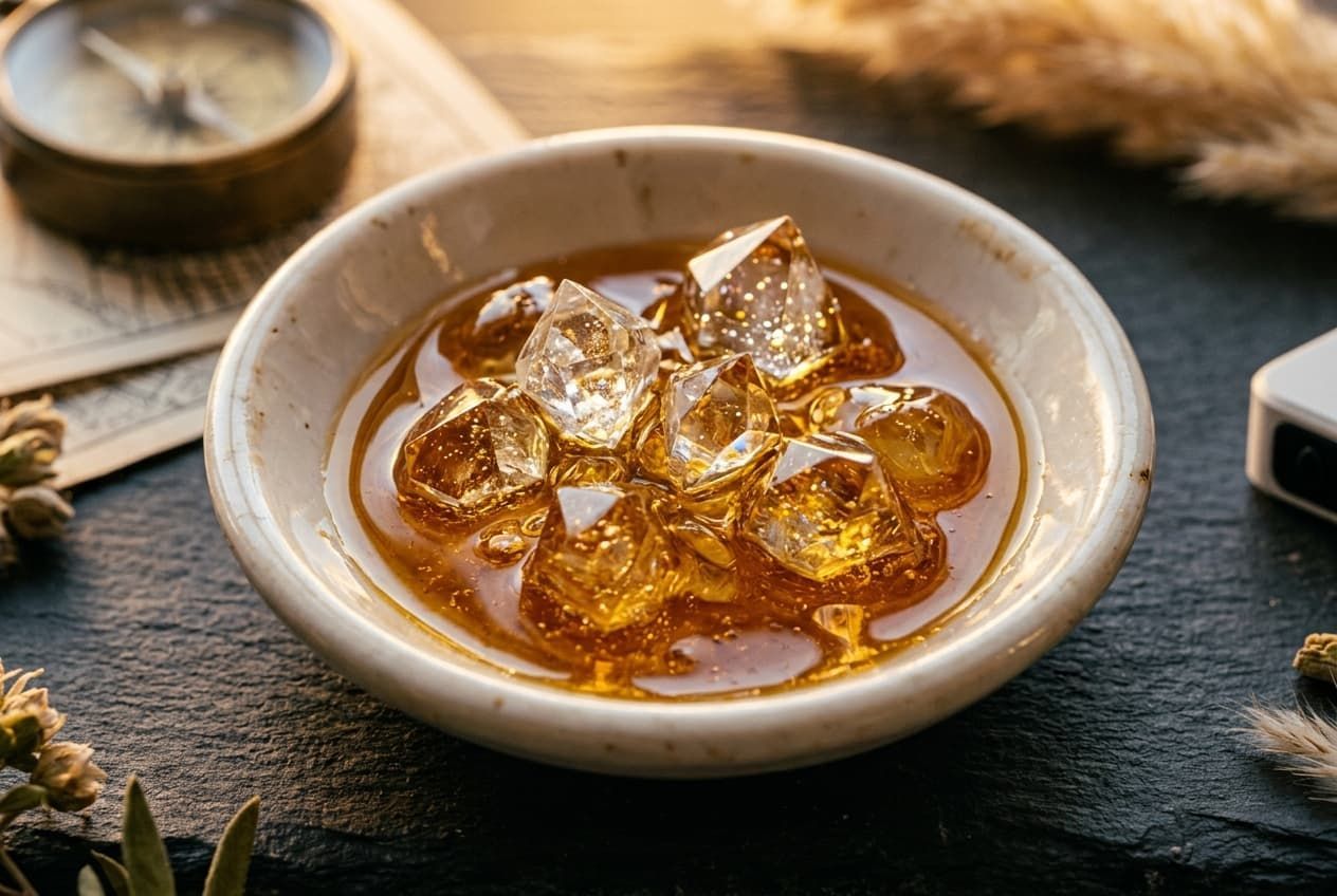 Melted diamond live resin