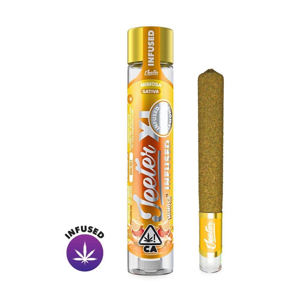 Jeeter XL Mimosa Sativa diamond-infused pre-roll