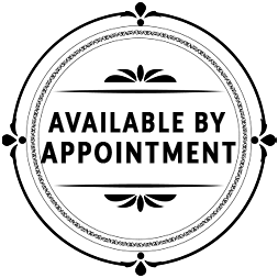 Black and white circular emblem stating 
