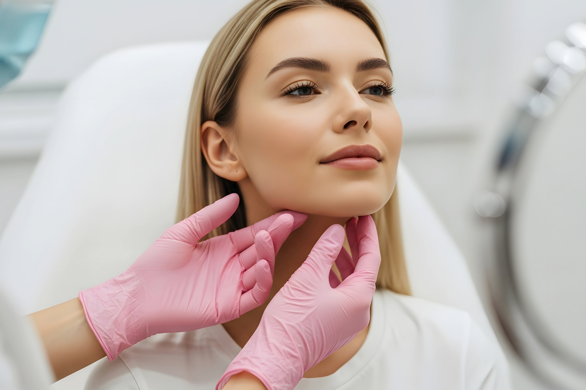 Registered nurse performing a non-invasive cosmetic treatment at Immortal Cosmedical's Bowral clinic
