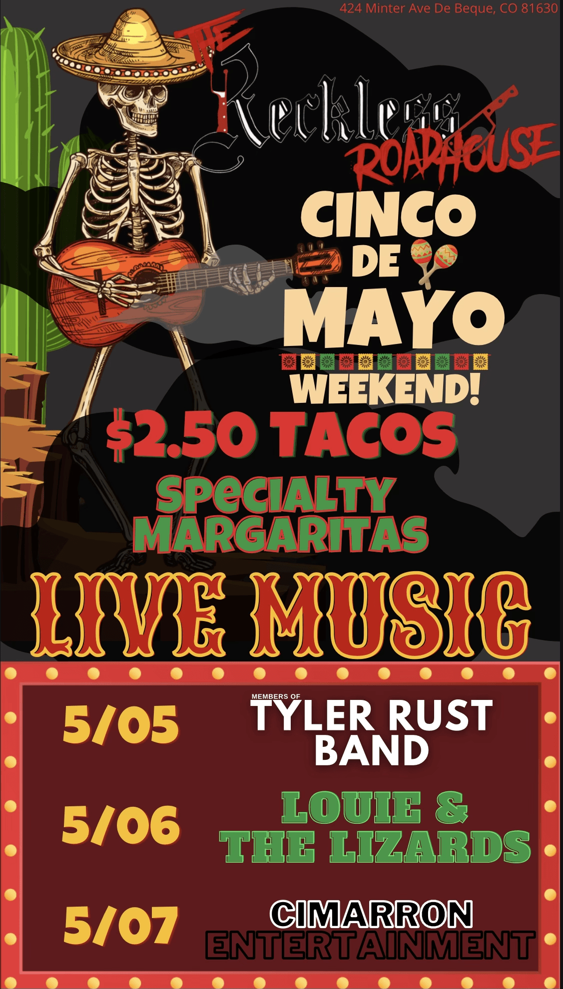 Reckless Roadhouse Tavern and Restaurant in De Beque, CO