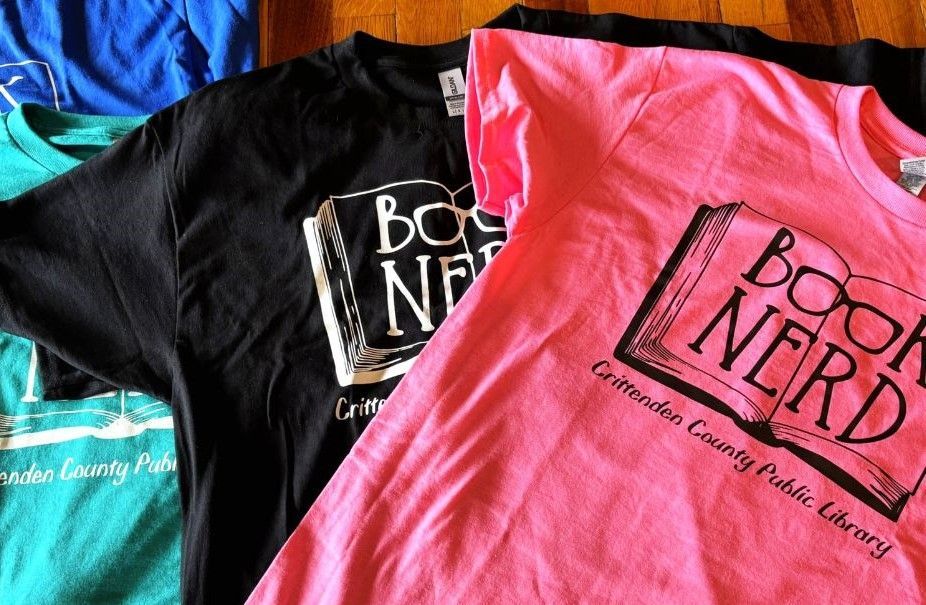 Book Nerd T-shirts, $20