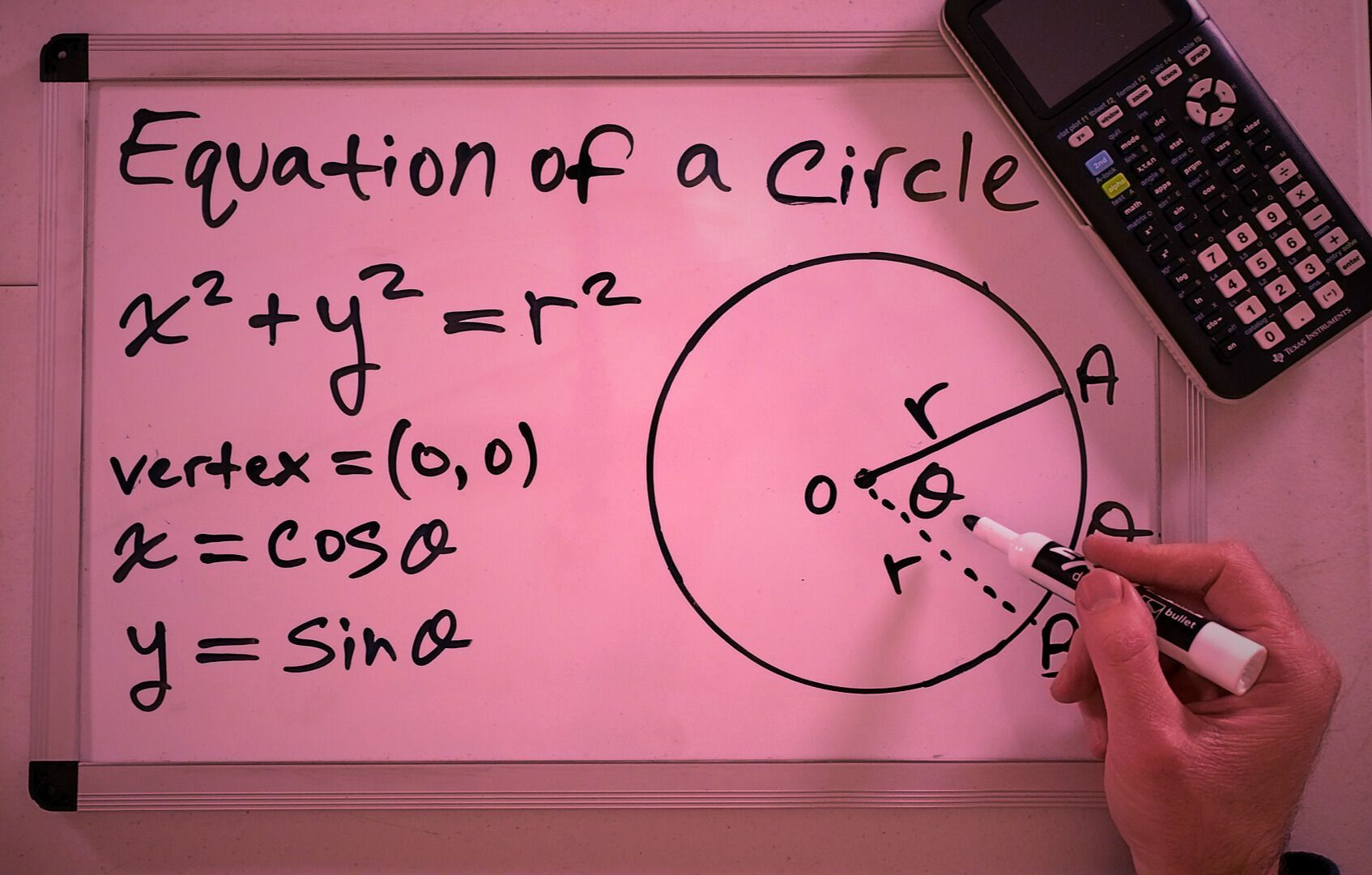 Geometry tutor teaching a regents math topic involving the equation of a circle