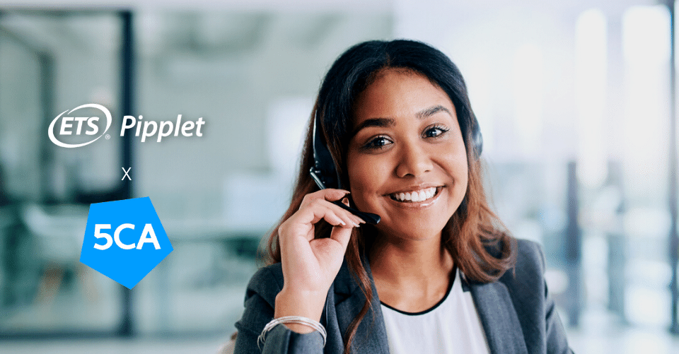 Pipplet 5CA Service client recrutement Test langue anglais