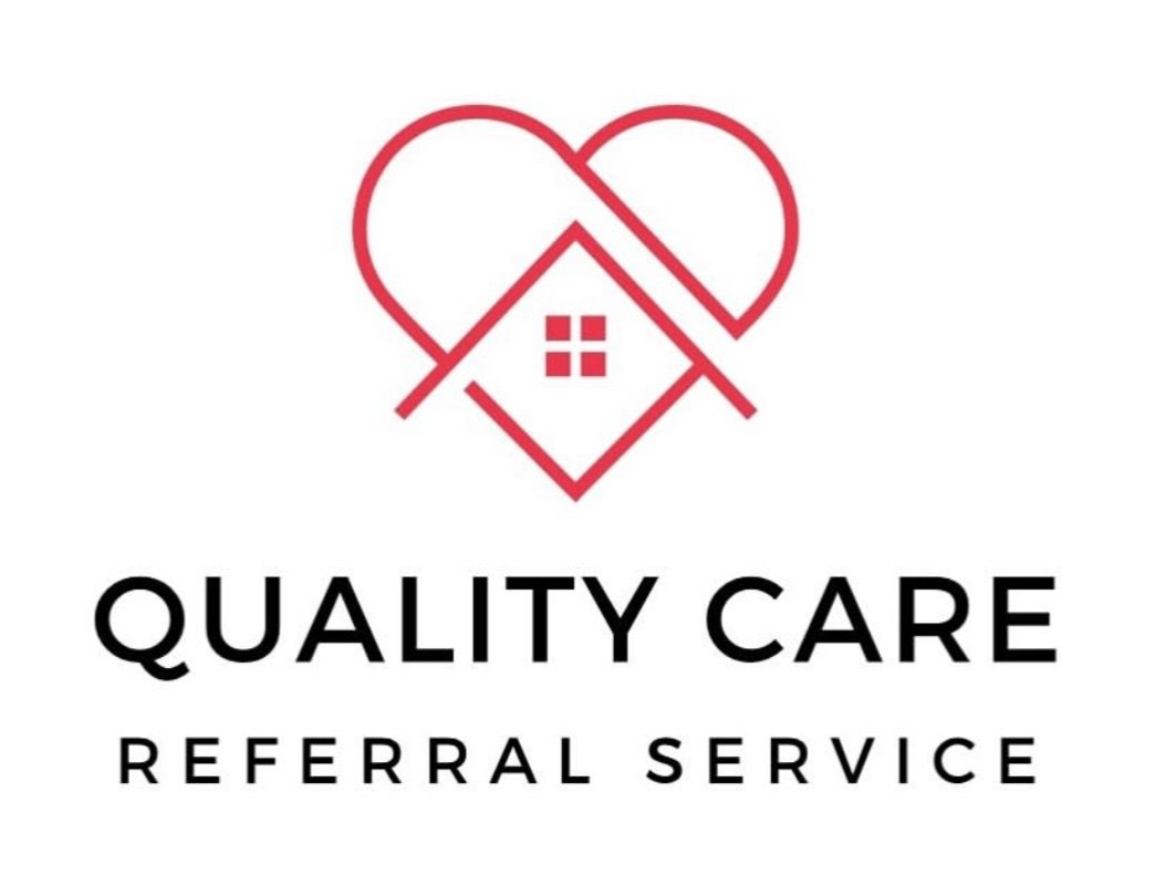 Logo: Red heart and house outline.