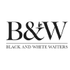 The logo for black and white waiters is black and white.
