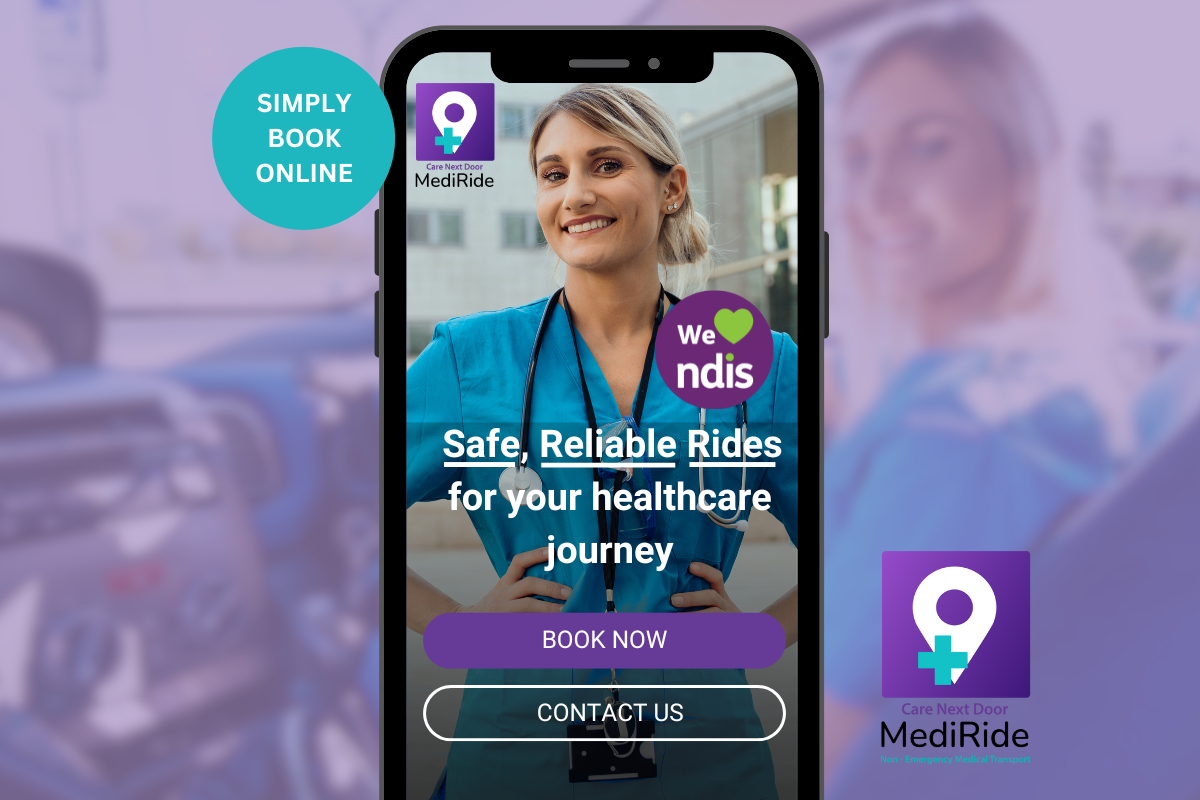 MediRide book online private patient transport and aftercare with carer/nurse drivers