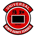 A logo for universal kampfo karate schools
