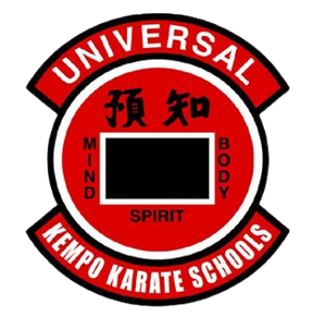 A logo for universal kampfo karate schools