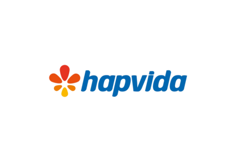 O logotipo do hospital leforte liberdade é azul e branco.