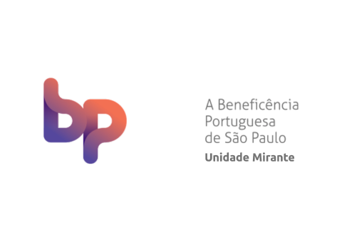 A logo for a company called a beneficiencia portuguesa de sao paulo unidade mirante.