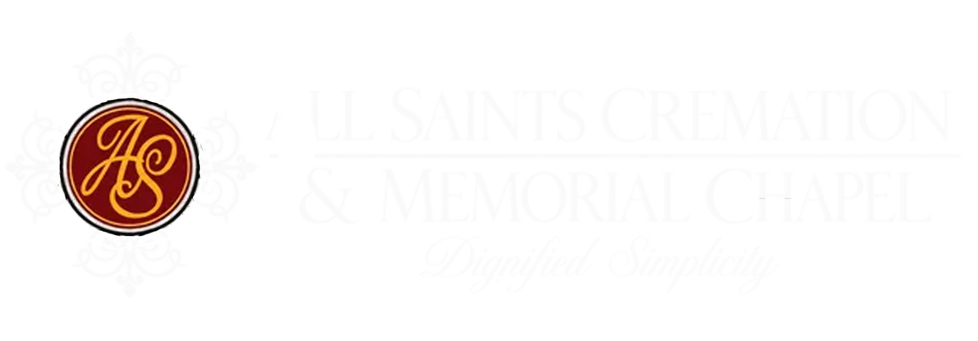 All Saints Cremation & Memorial Chapel logo in white text