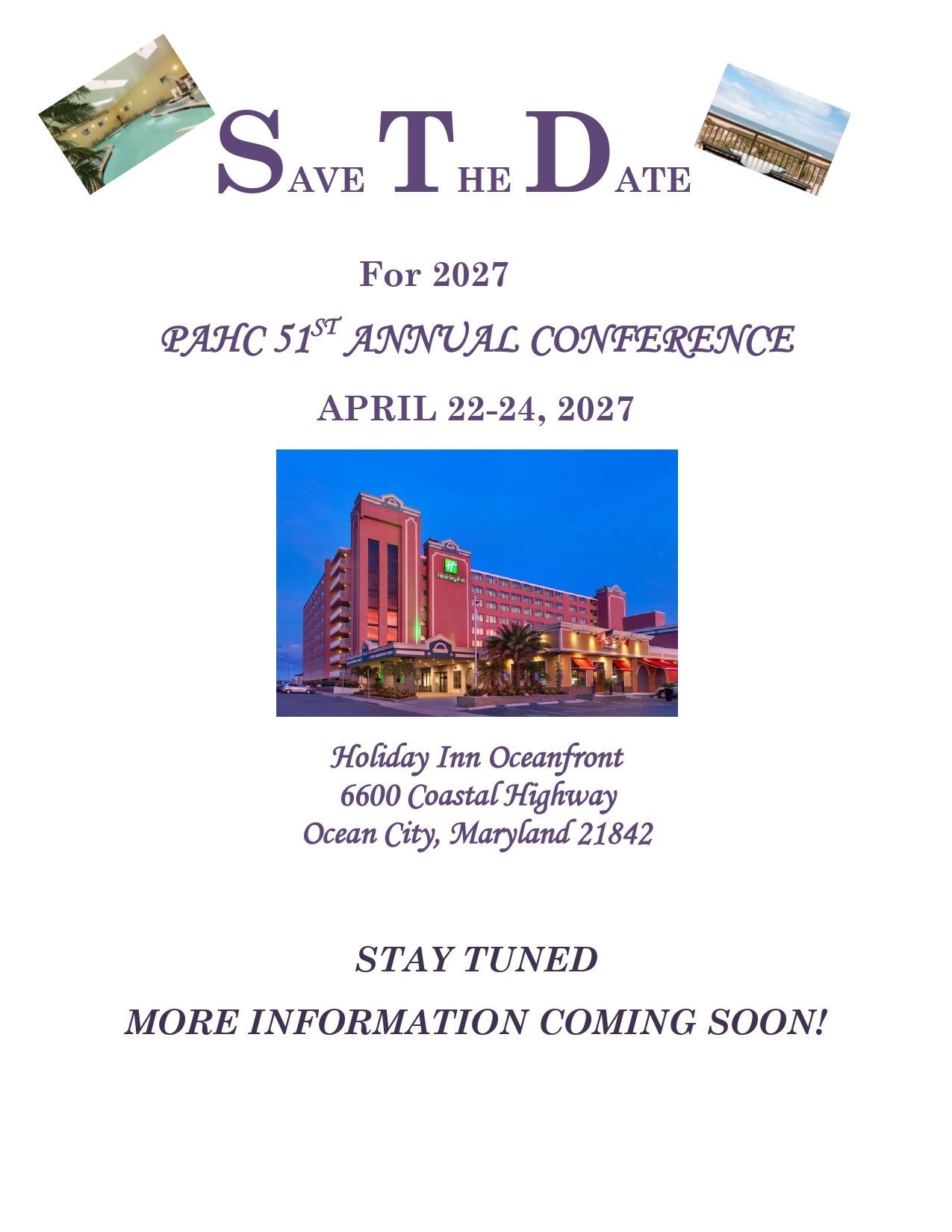 2027 Conference Announcement Save the Date