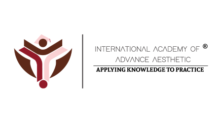 The logo for the international academy of advance aesthetic applying knowledge to practice.