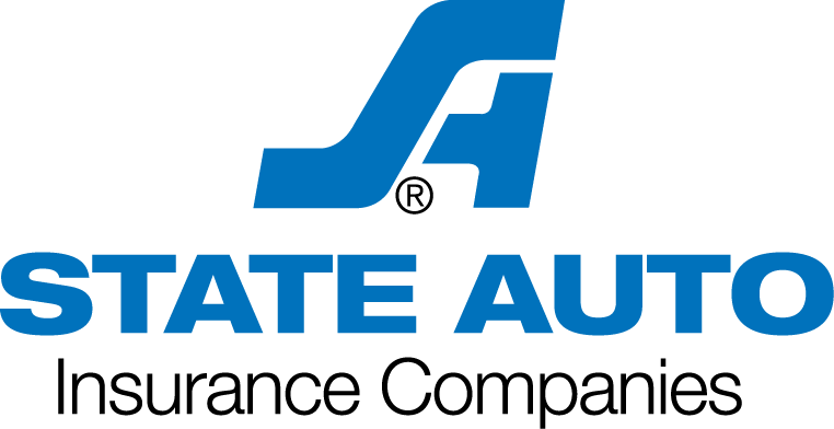 The state auto insurance companies logo is blue and white on a white background.