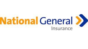 The national general insurance logo is orange and blue on a white background.