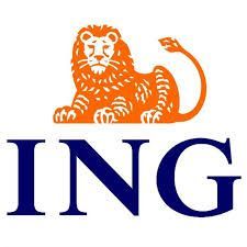 The logo for ing bank is an orange lion with a long tail.