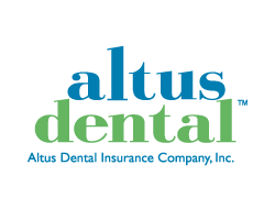 A logo for altus dental insurance company inc.