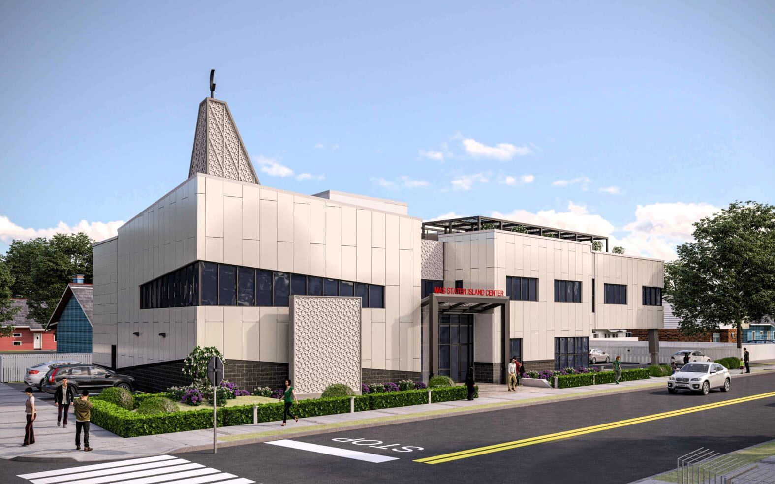 MAS Staten Island Center Swisspearl Fiber Cement Panel Fabrication