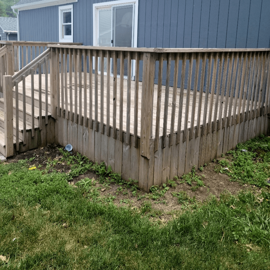 before fencing repair