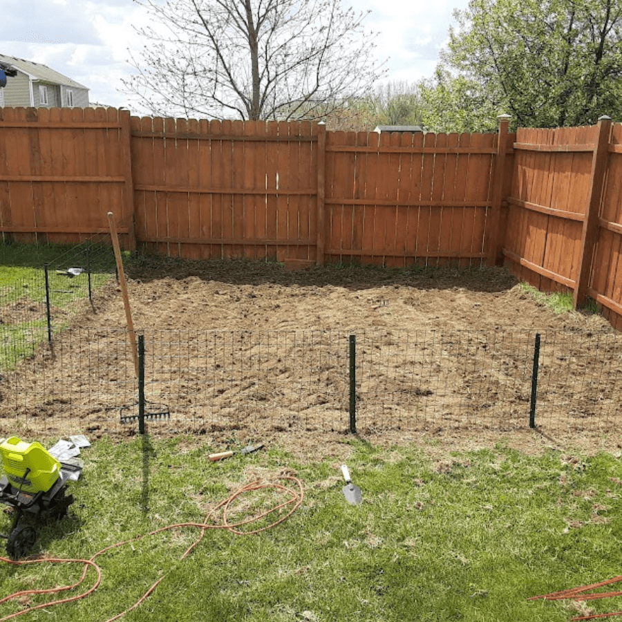 before fencing repair