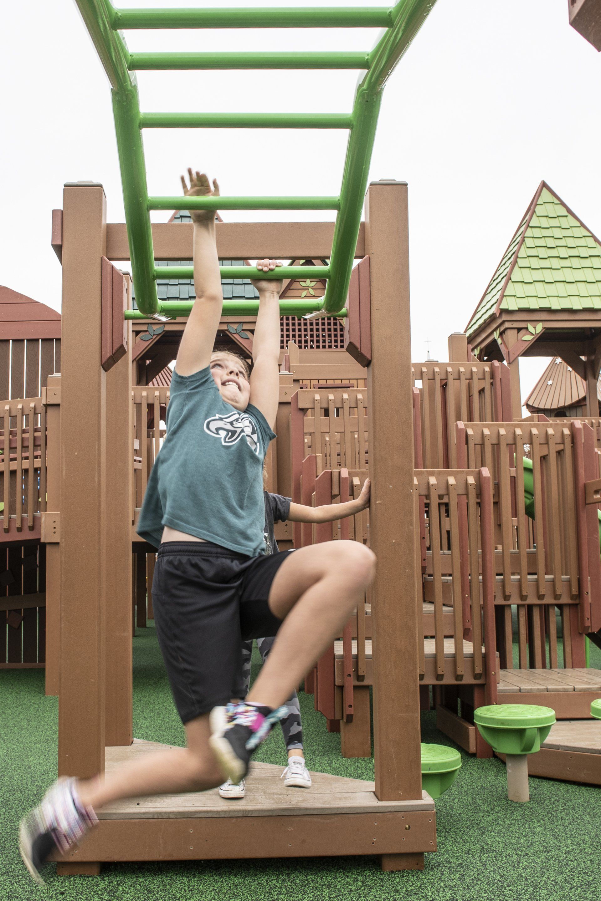 kids playing on playground