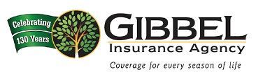 Gibbel Insurance Agency logo: Text and tree icon, celebrating 130 years. 