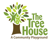 Logo: Tree with green leaves and embracing figures, title