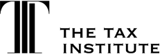 Logo for The Tax Institute, featuring a stylized letter