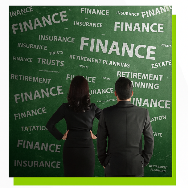 A woman is standing in front of a blackboard covered in taxes. A woman is standing in front of a blackboard covered in taxes.