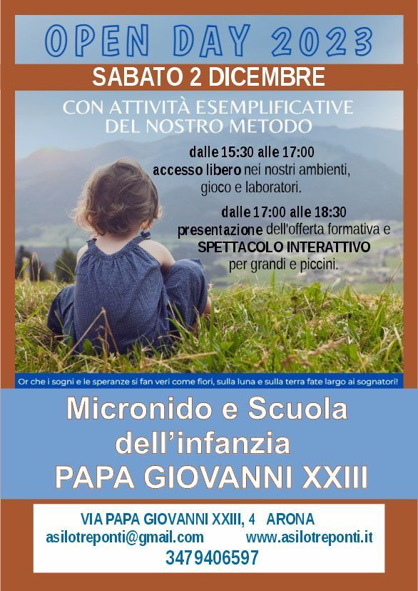 OPEN DAY 2 DICEMBRE