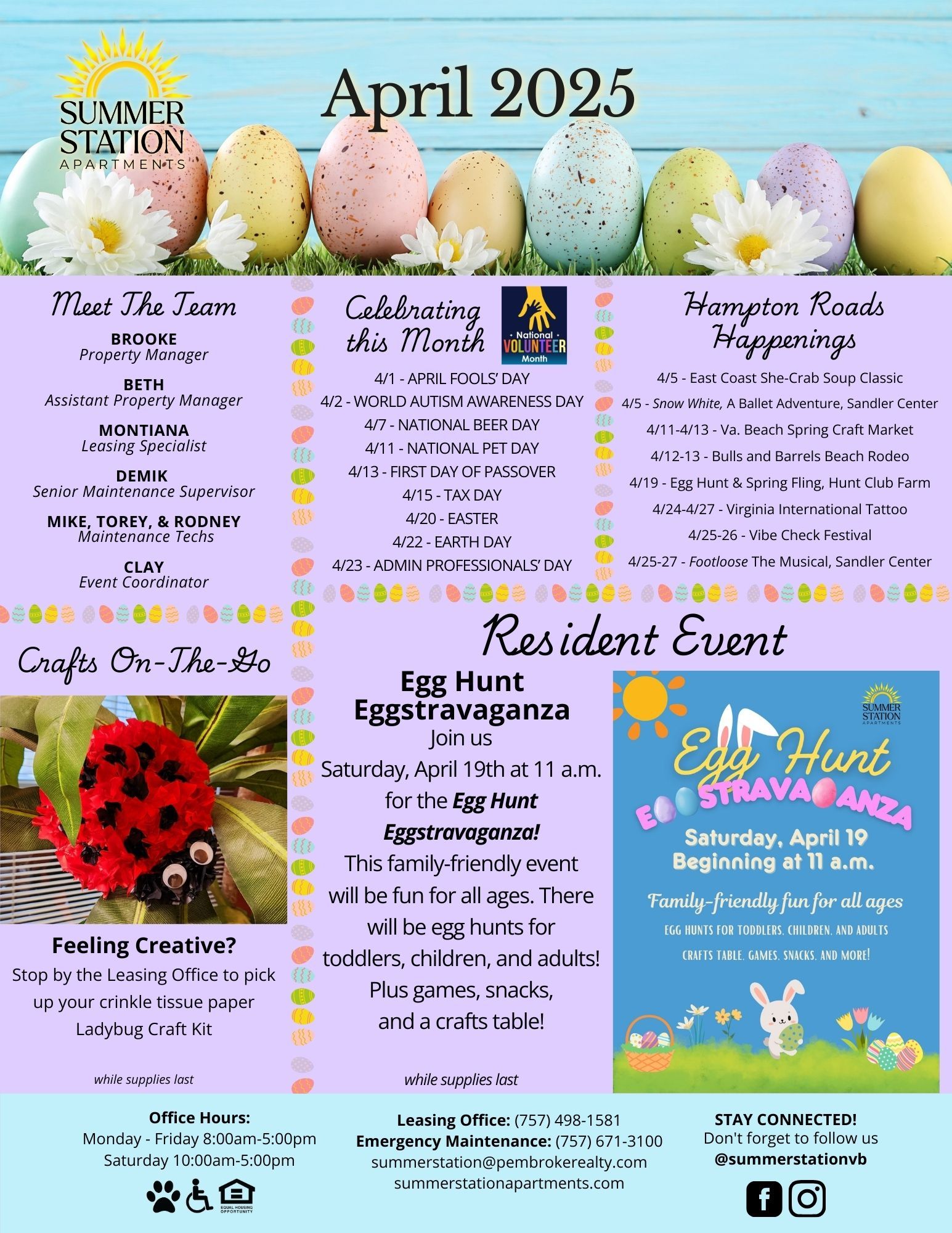 April 2025 Resident Newsletter
