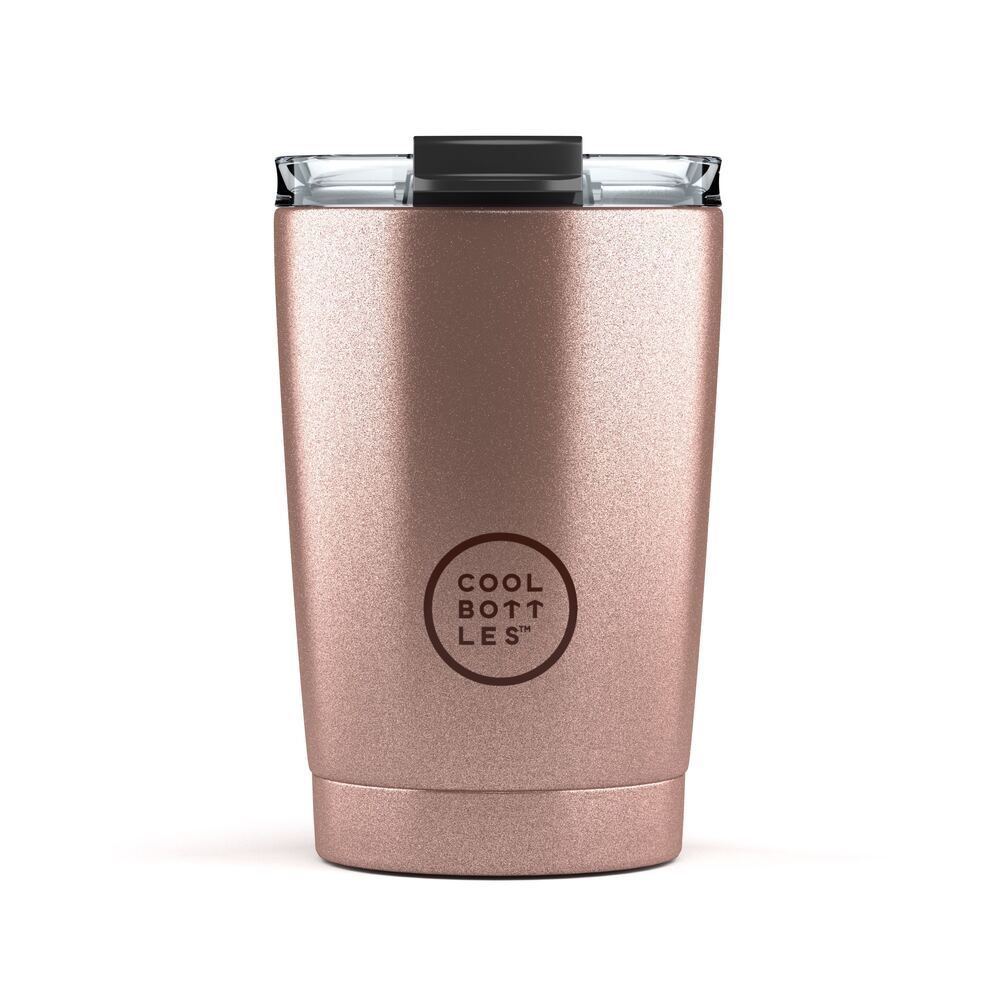 Copo térmico metallic rose da Cool Bottles